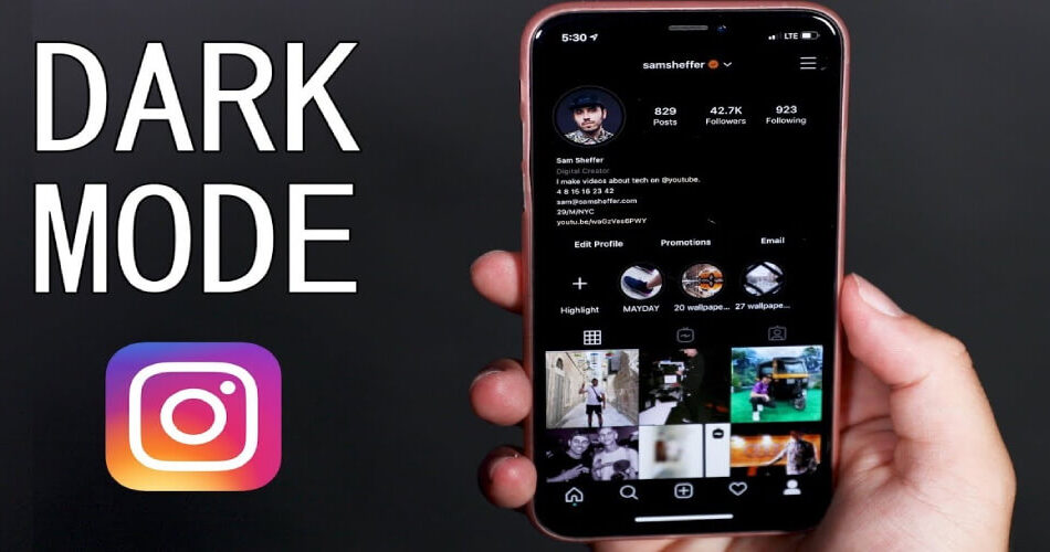 instagram dark mode